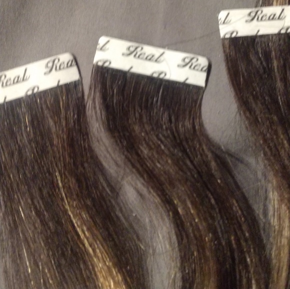100% real human hair tape-in extensions - Picture 2 of 6